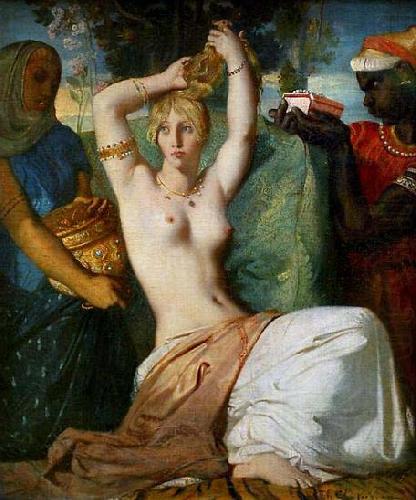 Theodore Chasseriau The Toilette of Esther oil painting picture